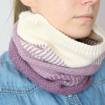 Ombre Moss Stitch Cowl