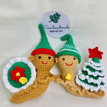 Pine tree Snail- Crochet pattern - PDF File - English