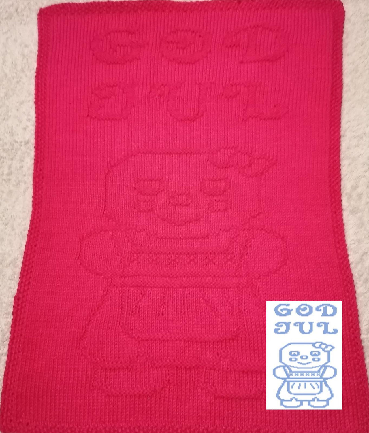Nr. 374 18. Gingerbread wife God Jul guest towel