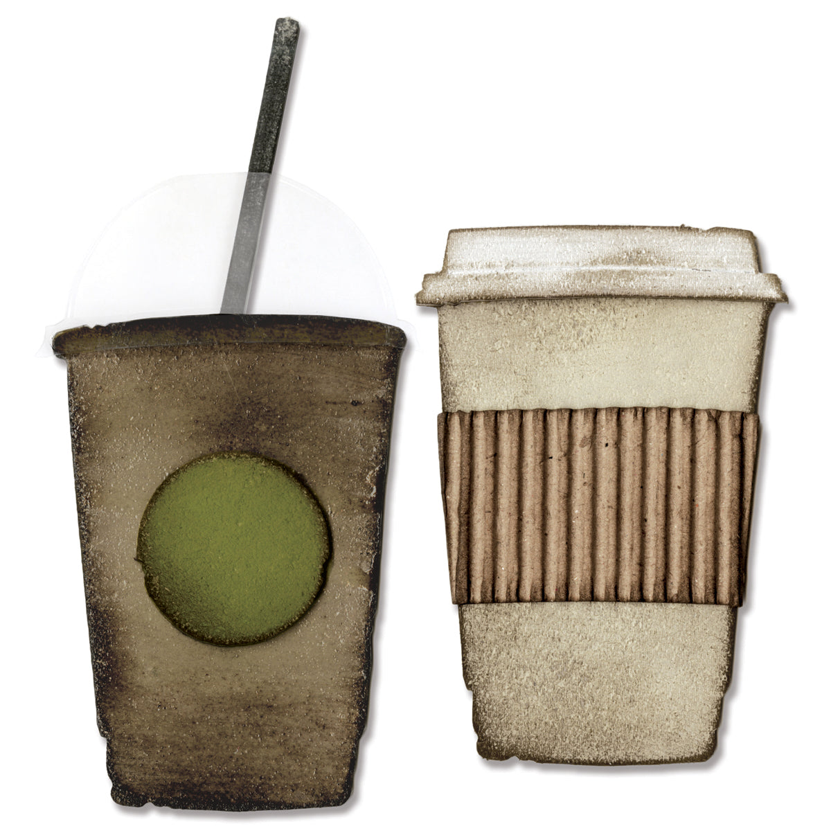 Sizzix Bigz Die By Tim Holtz 5.5"X6" - Fresh Brewed