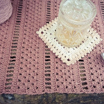 Rustic Table Runner Written Pattern