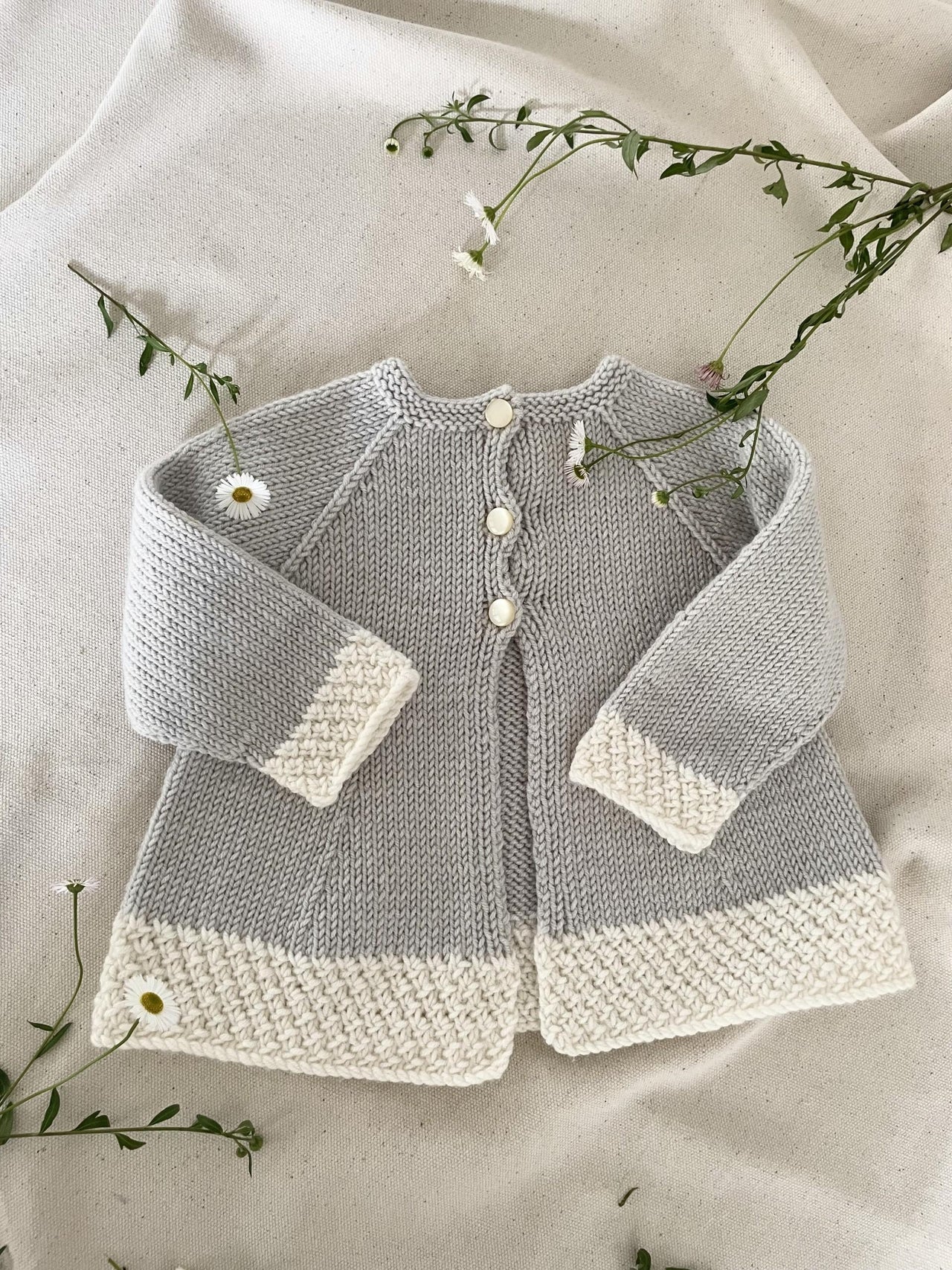 Possum Cardigan in Debbie Bliss Baby Cashmerino BJ33