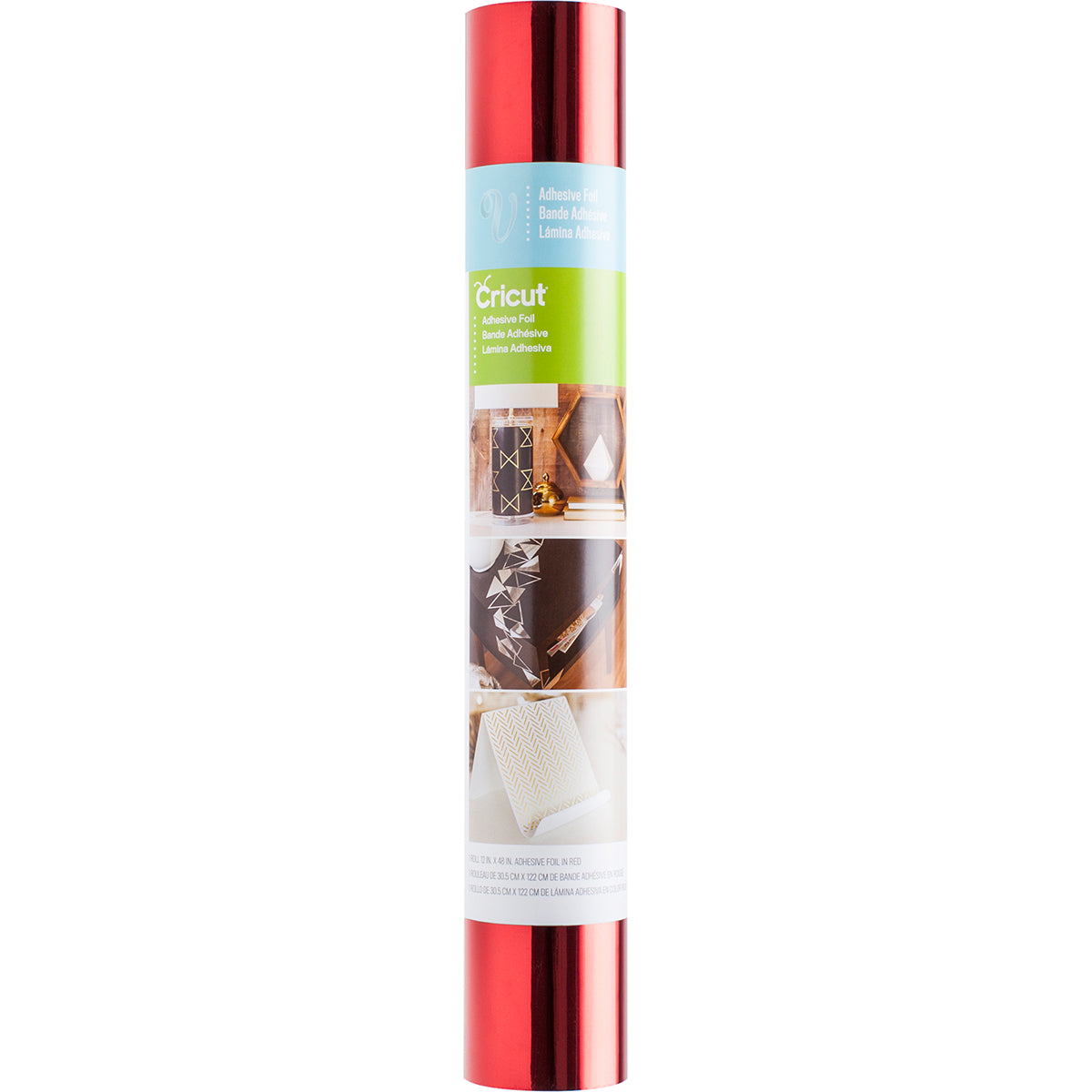 Cricut Adhesive Metallic Foil 12"X48" - Red