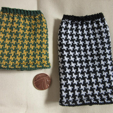 1:6th scale Houndstooth check skirts