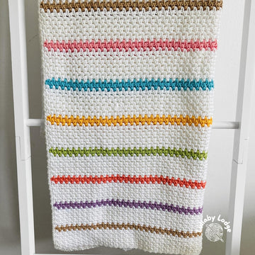 Dolly Stripe Baby Blanket