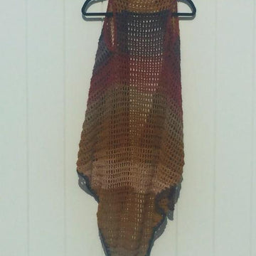 Long Vest Retro Crochet