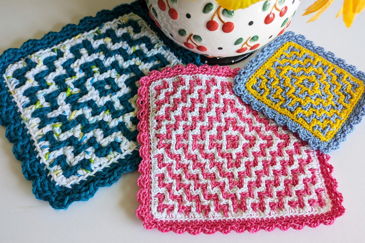 Bullseye Woven Hot Pad & Coaster