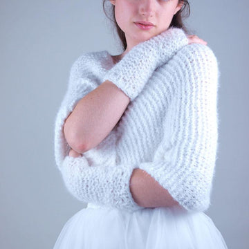 Loop in garter stitch SNOW