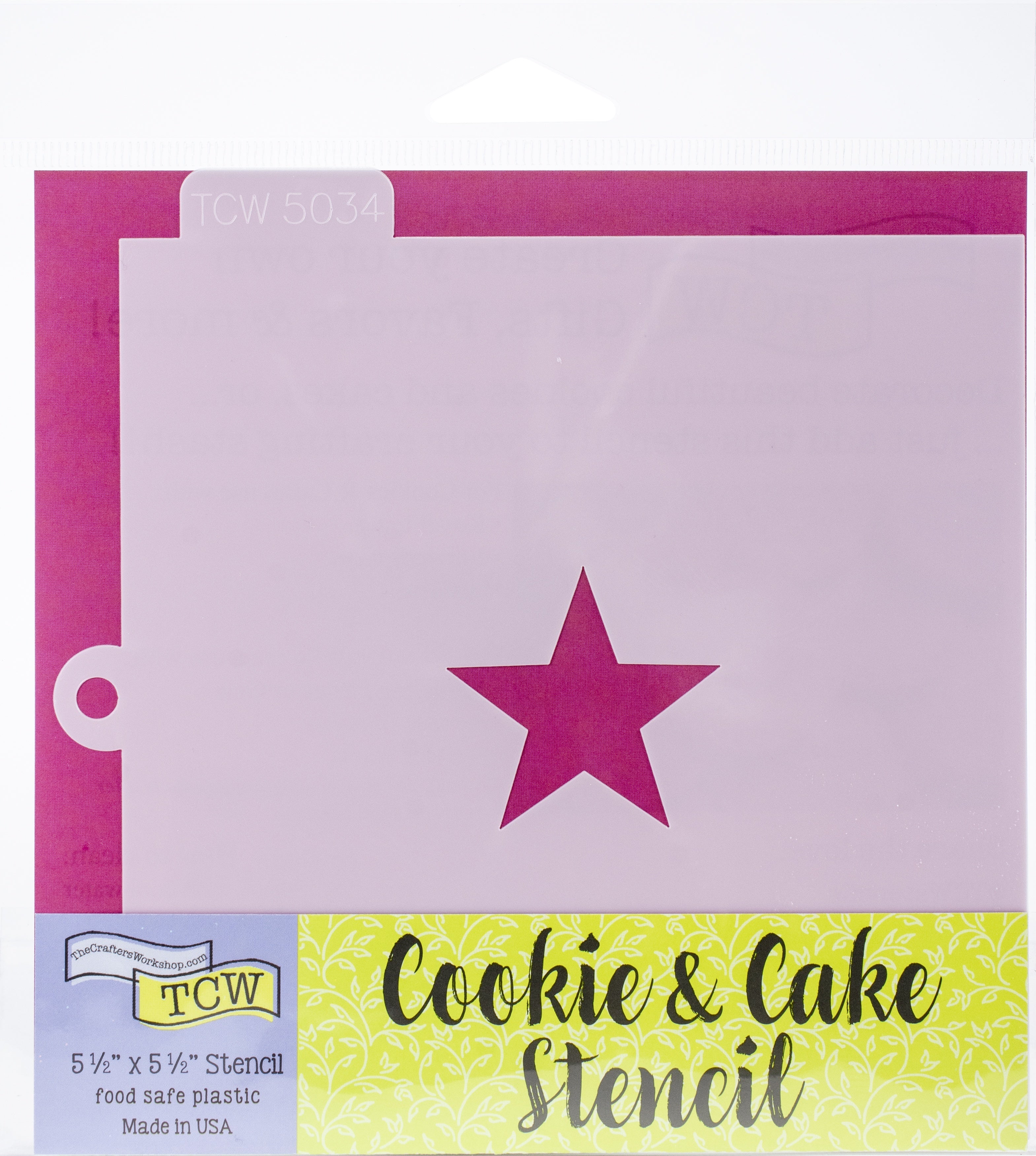 The Crafter's Workshop Crafter's Workshop Cookie & Cake Stencils 5.5"X5.5" - Star