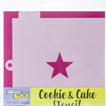 The Crafter's Workshop Crafter's Workshop Cookie & Cake Stencils 5.5"X5.5" - Star