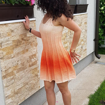 Crochet elegant dress for summer