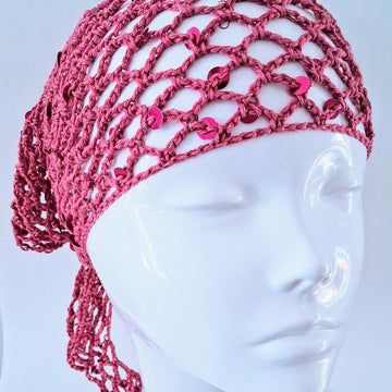 Triangular Mesh Sequin Scarf