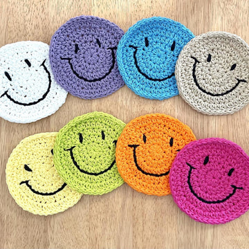 Smiley Face Coaster Set
