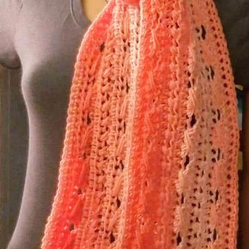 Textured twist scarf