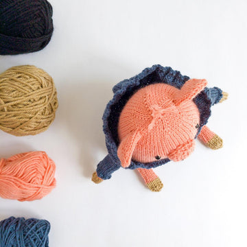 Anton the Piggy in a Hoodie - Toy Knitting Pattern