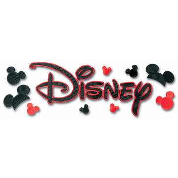 Sticko Disney Title Dimensional Stickers - Embroidered Disney W/Mickey