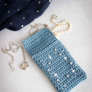 Starry Nights pouch / gift card holder