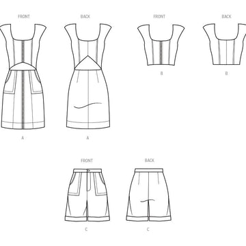 Know Me Misses' Dress, Tops and Shorts by Duana M. МЕ2014 - Sewing Pattern