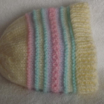 Fun Stripe baby beanie hat