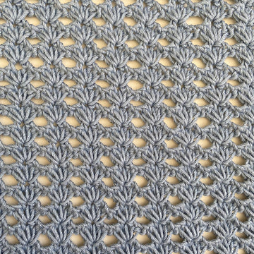 Tunisian Lacy Shell Wrap