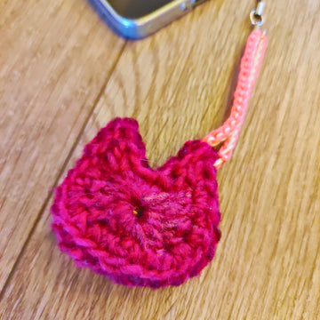 Crochet Cat Head Keychain Phone Charm Gift tag party favor