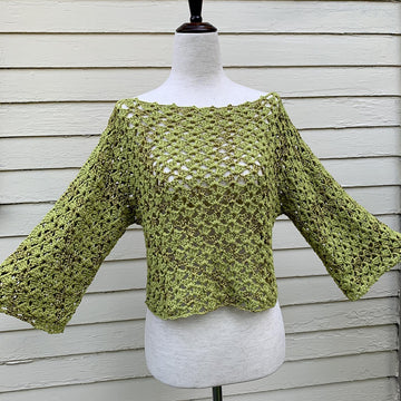 Lacy Crochet Sweater Top
