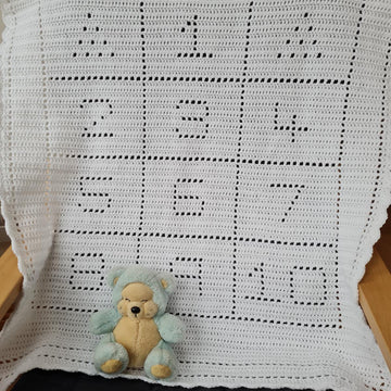 Numbers Filet Blanket