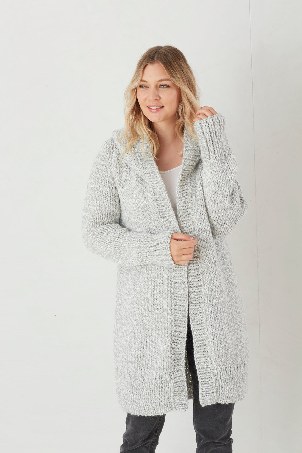 Ladies Multi Coloured Jacket & Hooded Jacket in King Cole Super Chunky - 5665 - Leaflet