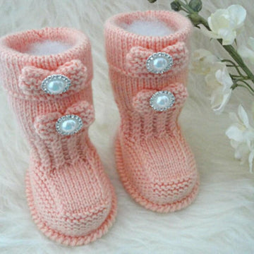 Baby Set Pompom Baby Beanie Baby Uggs PATTERN