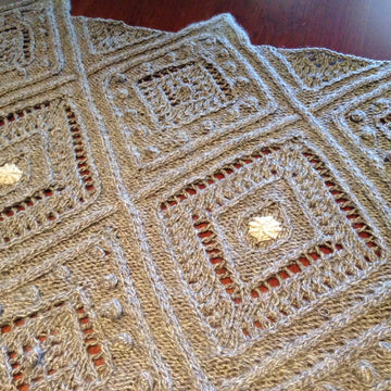 Cable and Lace Shawl and Afghan