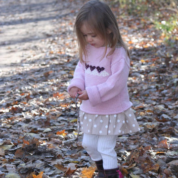 Pink Heart Baby Sweater
