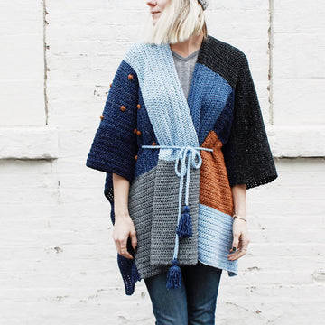 Shades of Indigo Poncho