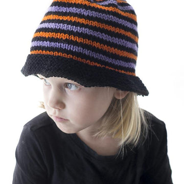 Striped Halloween Witch Hat
