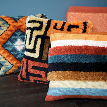 Vervaco Boho Kuba Cloth Latch Hook Cushion Kit
