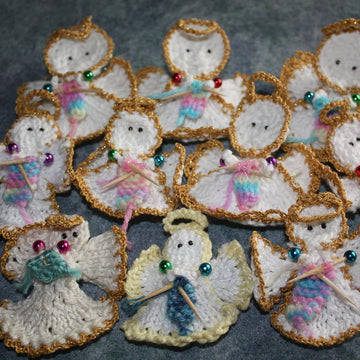 Knitting Christmas Angel Ornament