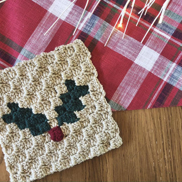 Jolly Holly Blanket Square