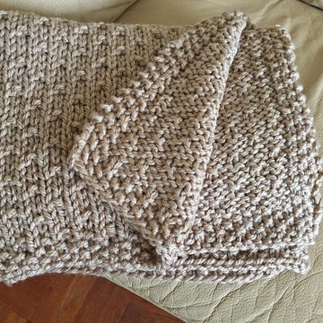 Dot Stitch Baby Blanket