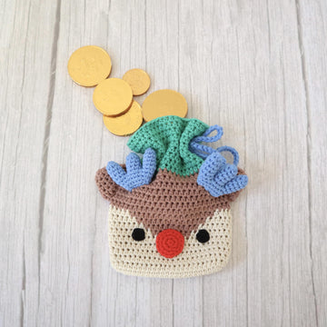 Reindeer Drawstring Treat Bag