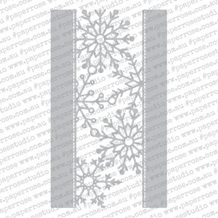Paper Rose Dies - Snowflake Border