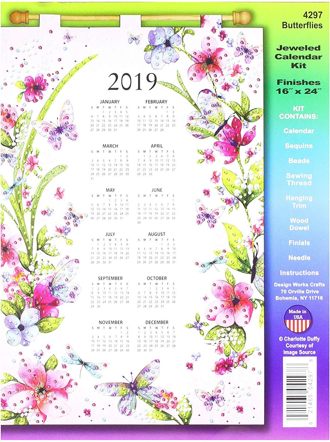 Design Works Butterflies Felt Calendar Kit