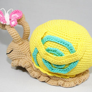 Snail - Doorstop, Stuffed Toy - Amigurumi
