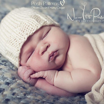 Easy Knit Beanie Hat & Flower 282