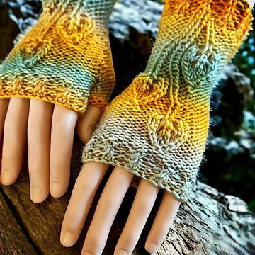 Autumn Leaf Half Gloves