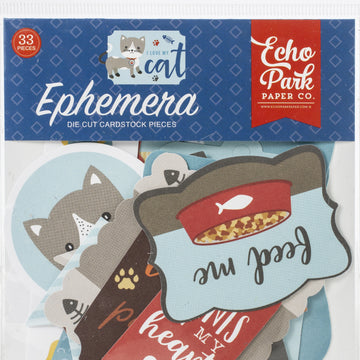 Echo Park Paper Echo Park Cardstock Ephemera 33/Pkg - Icons, I Love My Cat