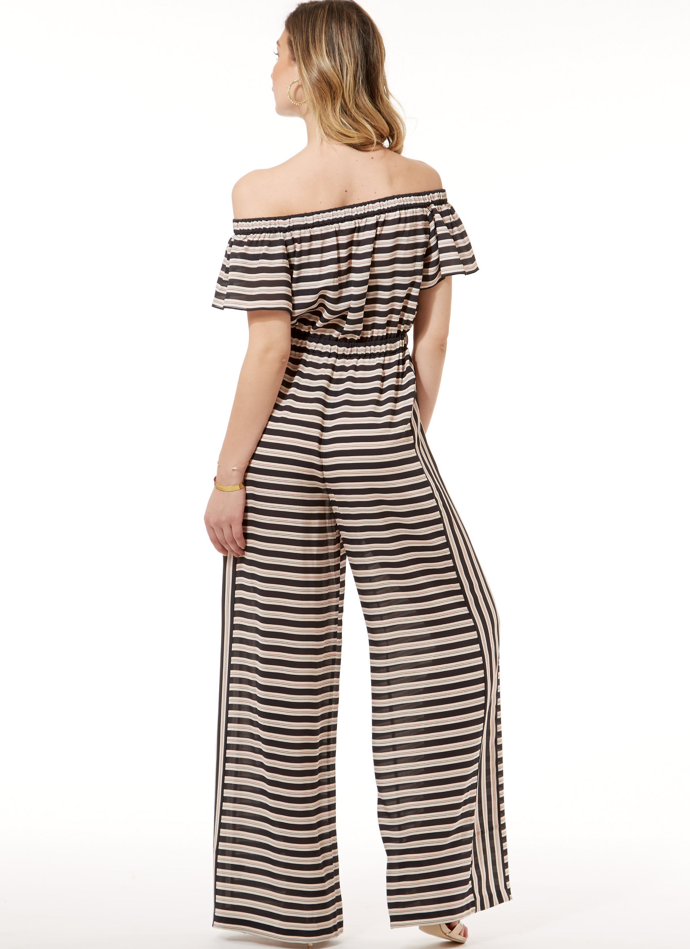 McCall's Misses' Pull-On Off-the-Shoulder Rompers and Jumpsuits with Elastic Waist and Sash M7609 - Sewing Pattern