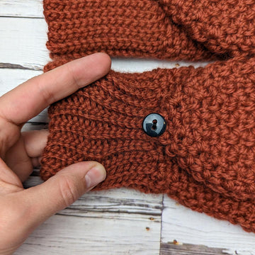 Moss Stitch Fingerless Gloves