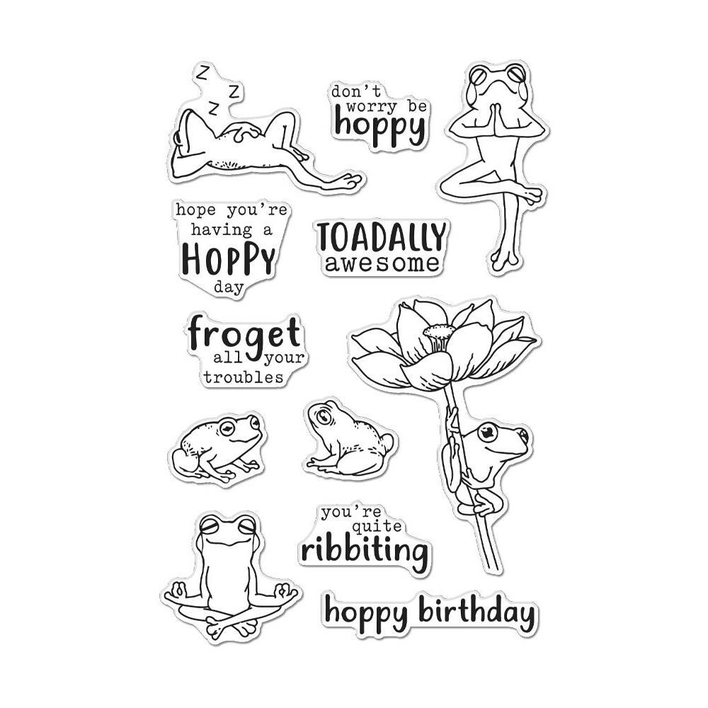 Hero Arts Clear Stamps 4"X6" - Hoppy Day