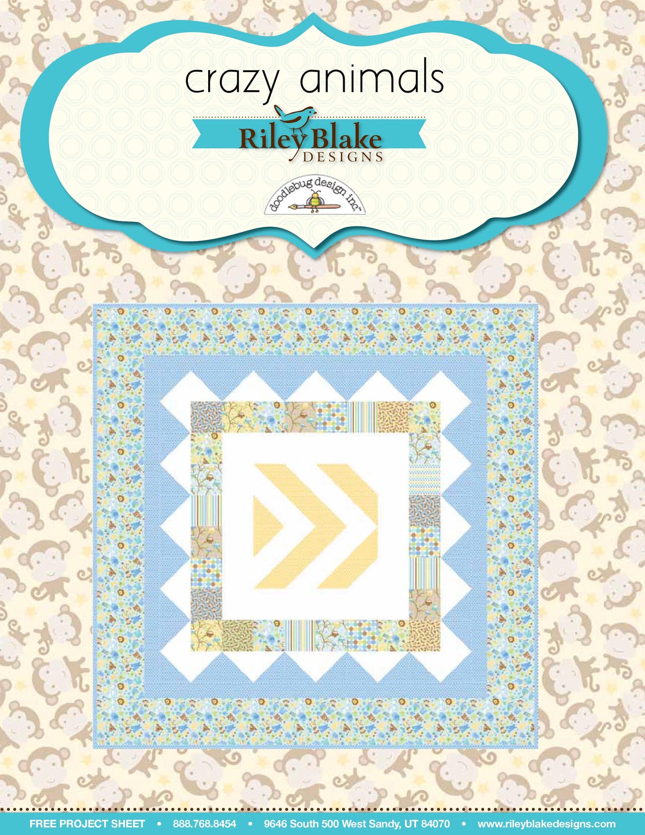 Riley Blake Crazy Animals - Downloadable PDF