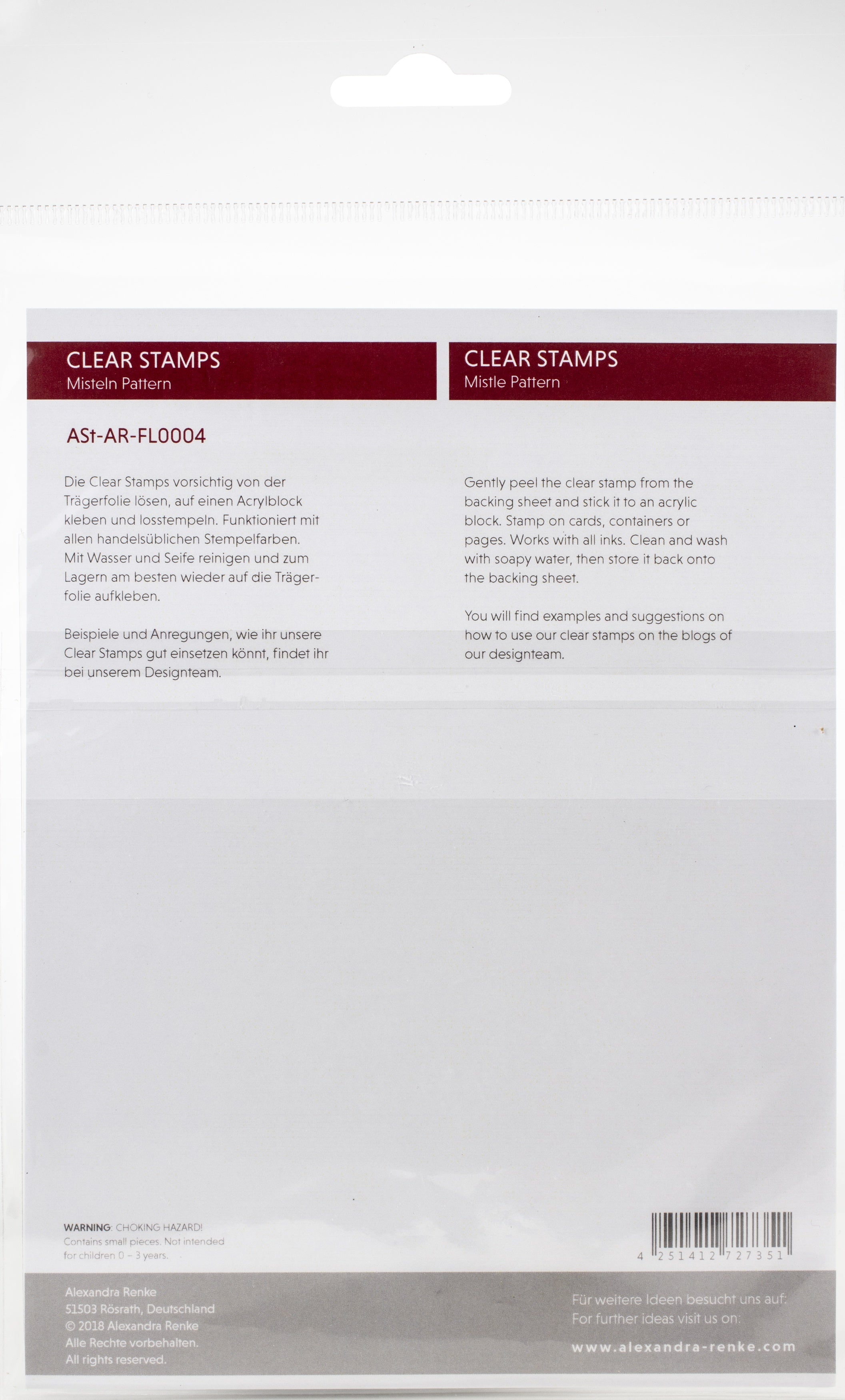 Alexandra Renke Abstract Clear Stamps - Mistle Pattern