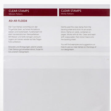 Alexandra Renke Abstract Clear Stamps - Mistle Pattern